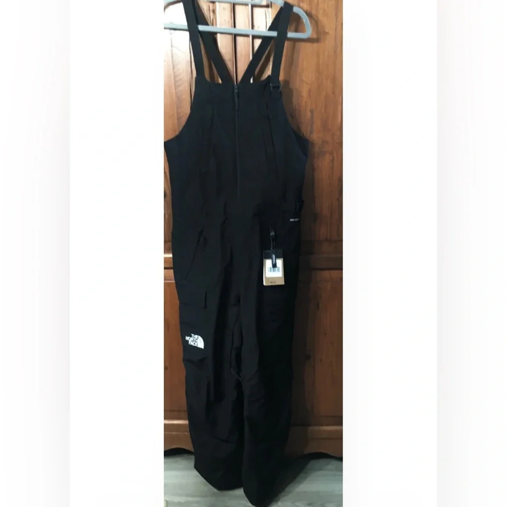 The North Face Men Dragline Dryvent Waterproof Shell Ski Bibs Pants Black